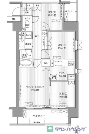 ｒａｐｐｏｒｔ　Ｍ’ｓの物件間取画像